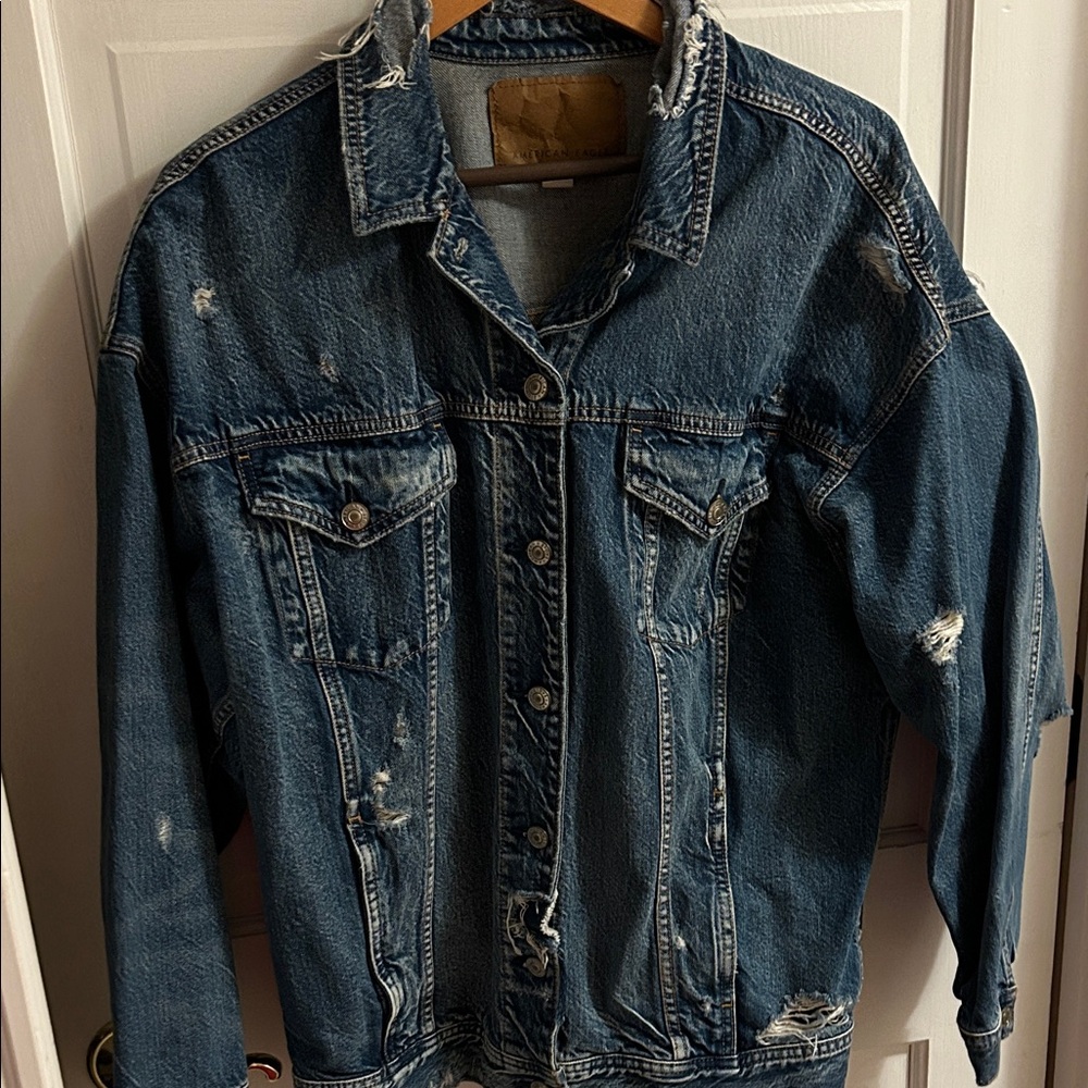 Distressed Denim Jacket (women)